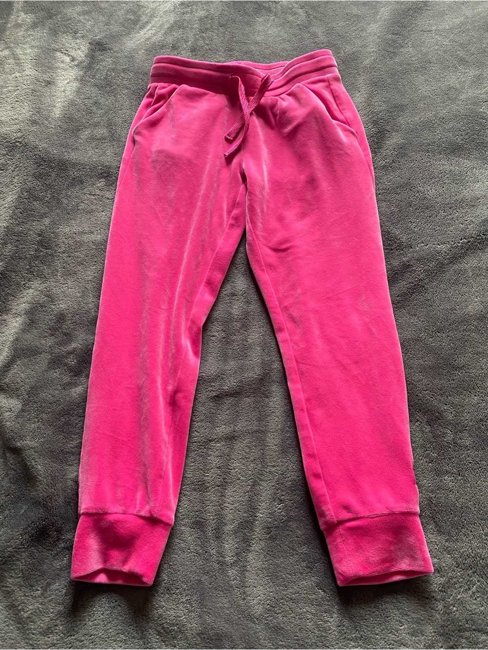 Skechers Girls' Bright Pink Velour Joggers